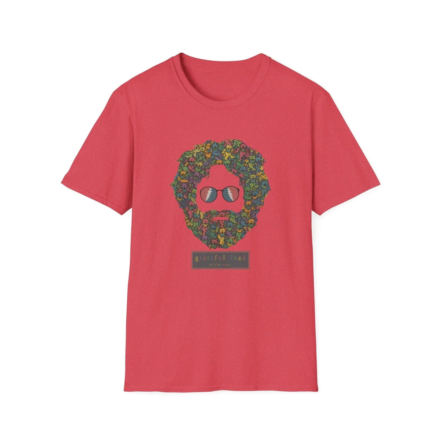 Jerry Garcia Dancing Bears Face - Vineyard Collection T-Shirt