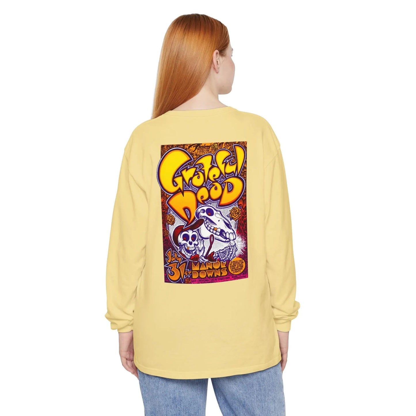 Austin, TX Concert Garment-Dyed Long Sleeve T-Shirt