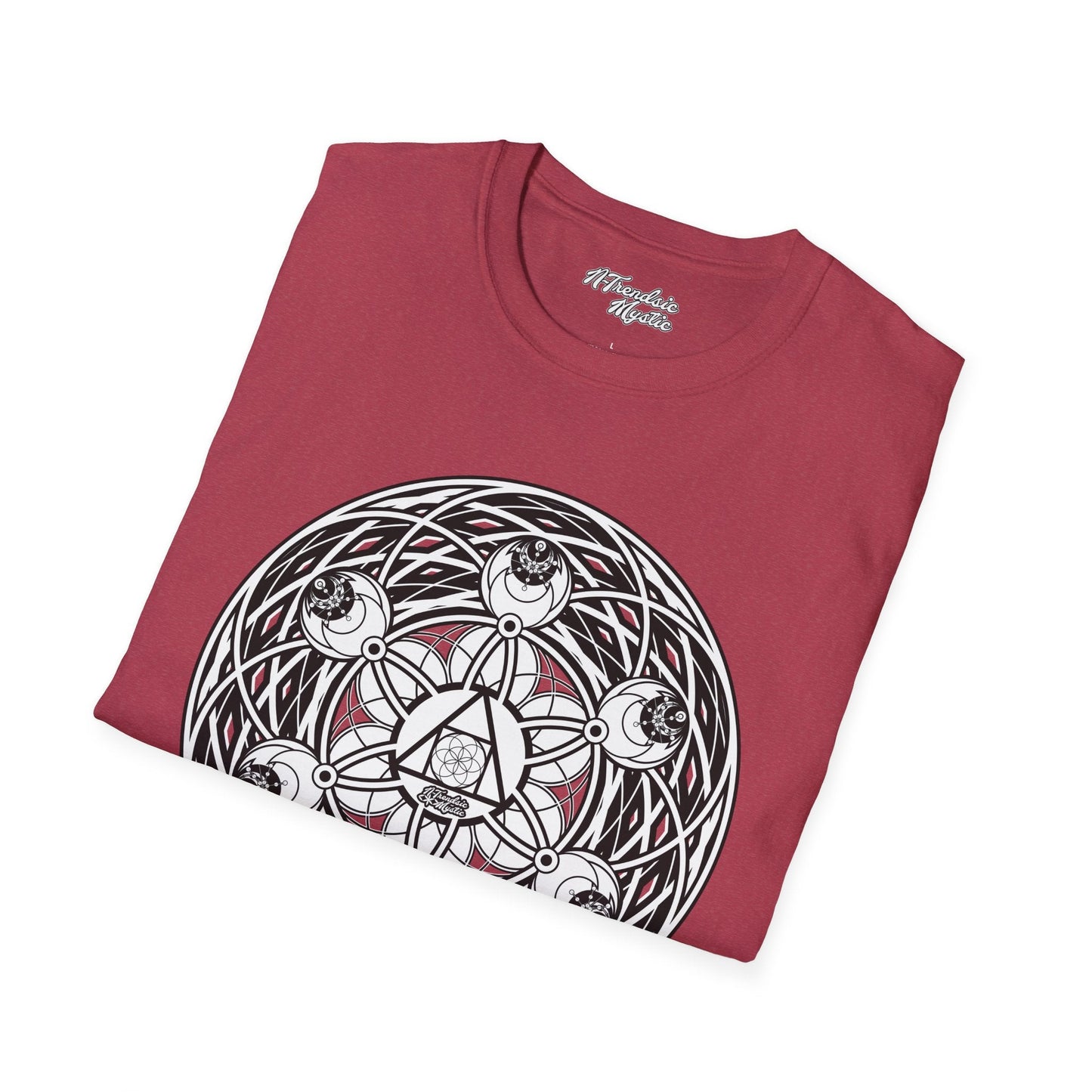 Mystic Cipher Tee – Hermetic Sacred Geometry Shirt | Boho Festival Wear | Spiritual Graphic for Him Her