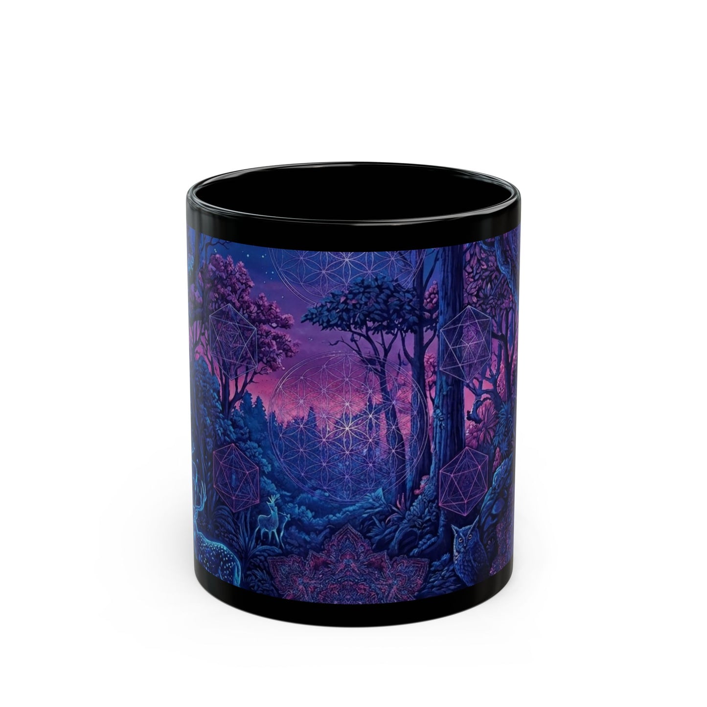 Mystical Night Forest Coffee Mug