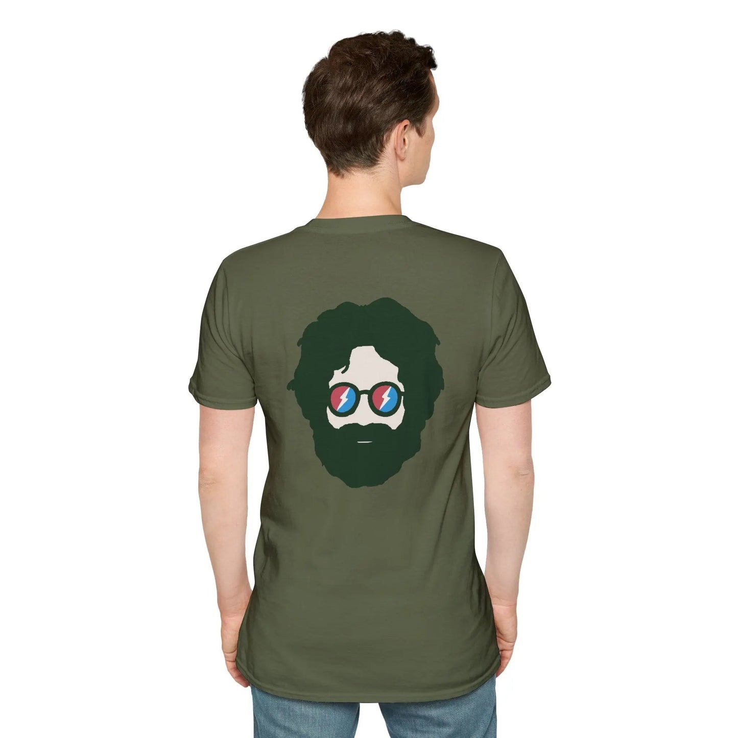 Jerry Garcia Color Match Two-Sided Vineyard Collection T-Shirt