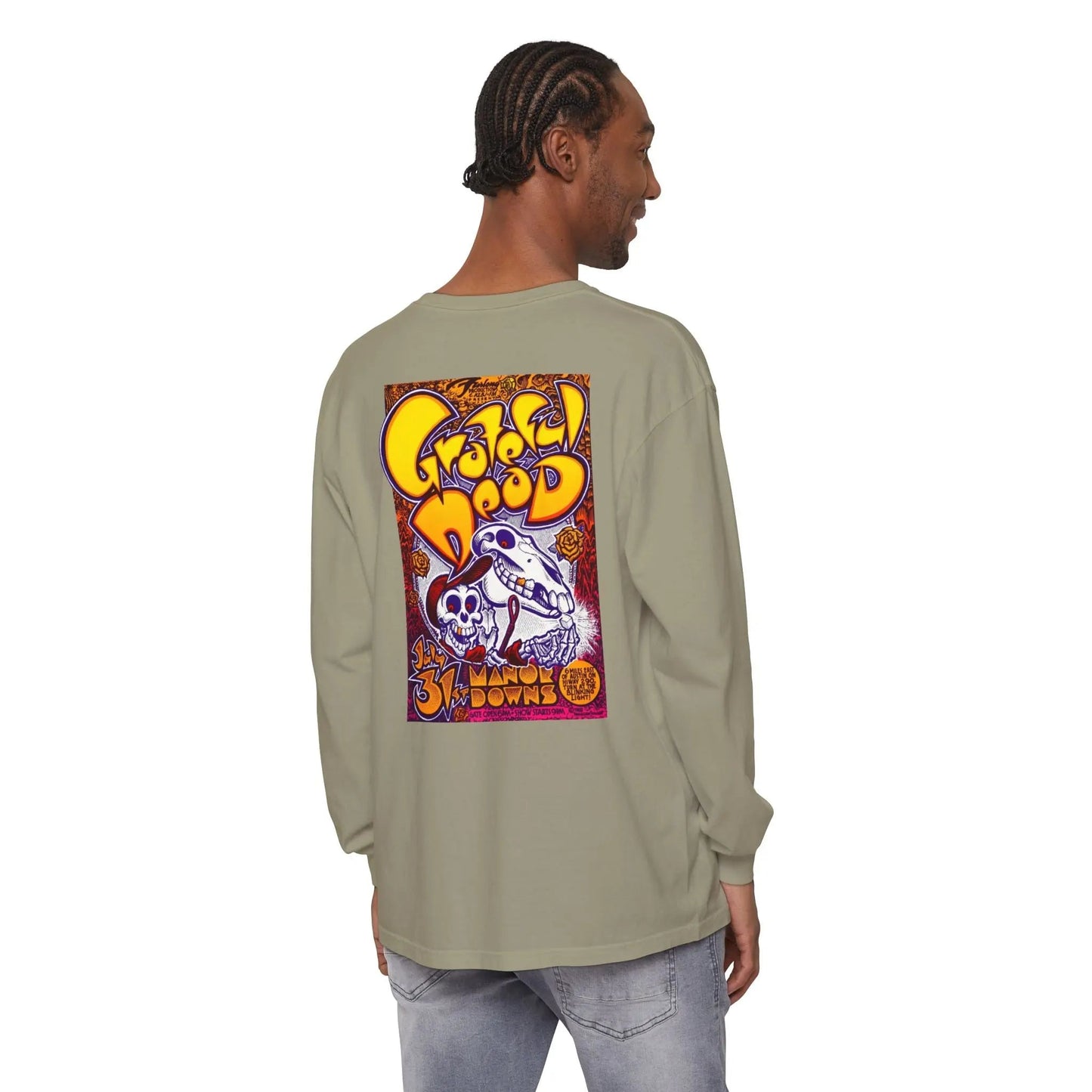 Austin, TX Concert Garment-Dyed Long Sleeve T-Shirt