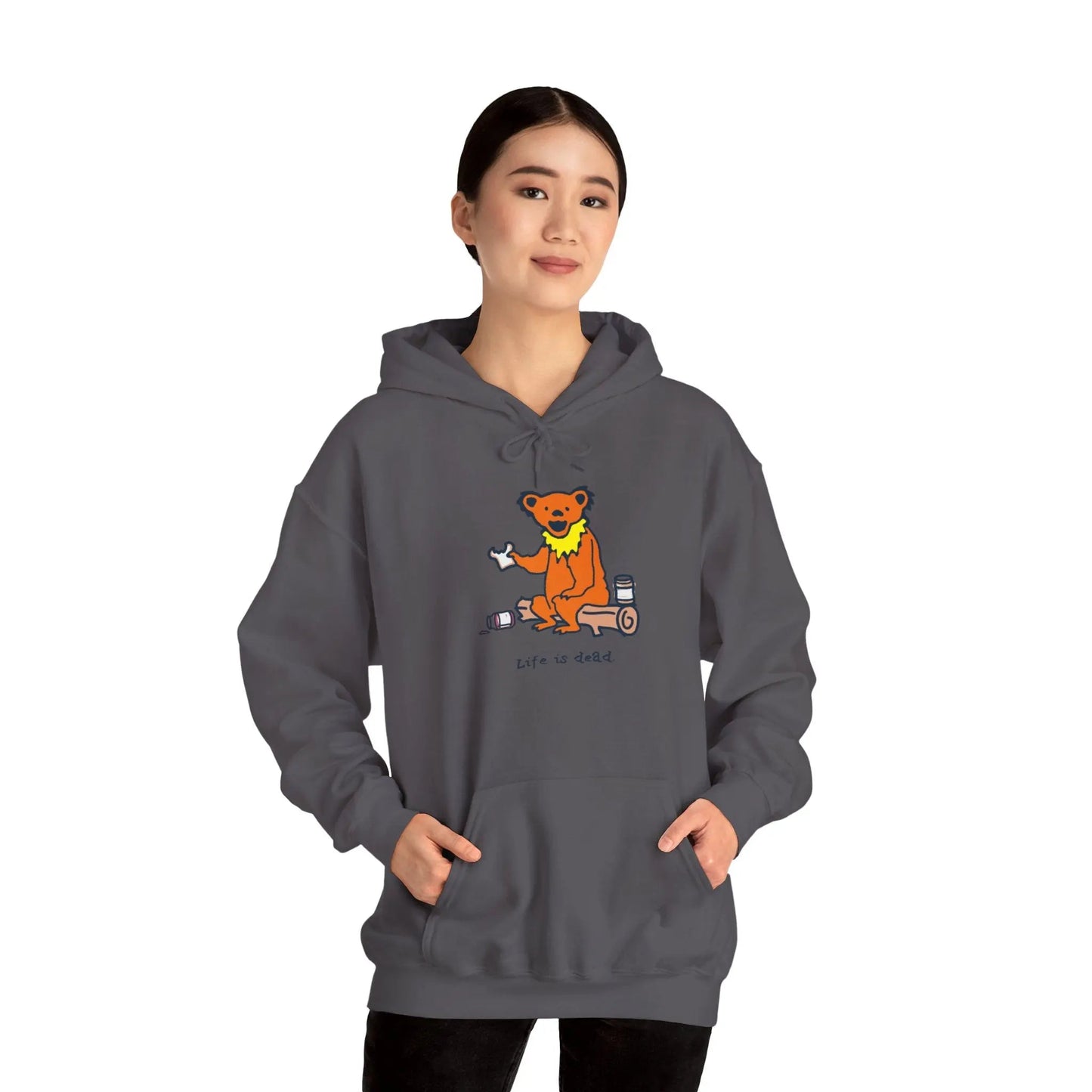 Life is DeadSnackin' Bear Hoodie