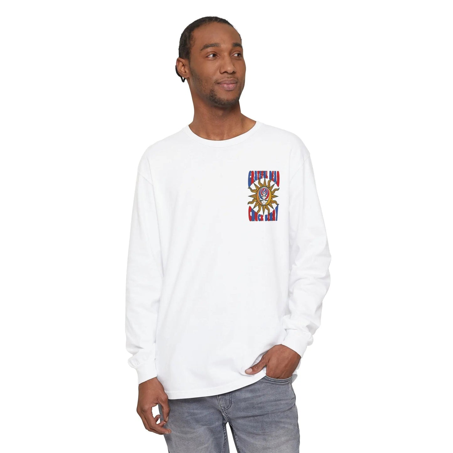 Chuck Berry Concert Garment-Dyed Long Sleeve T-Shirt