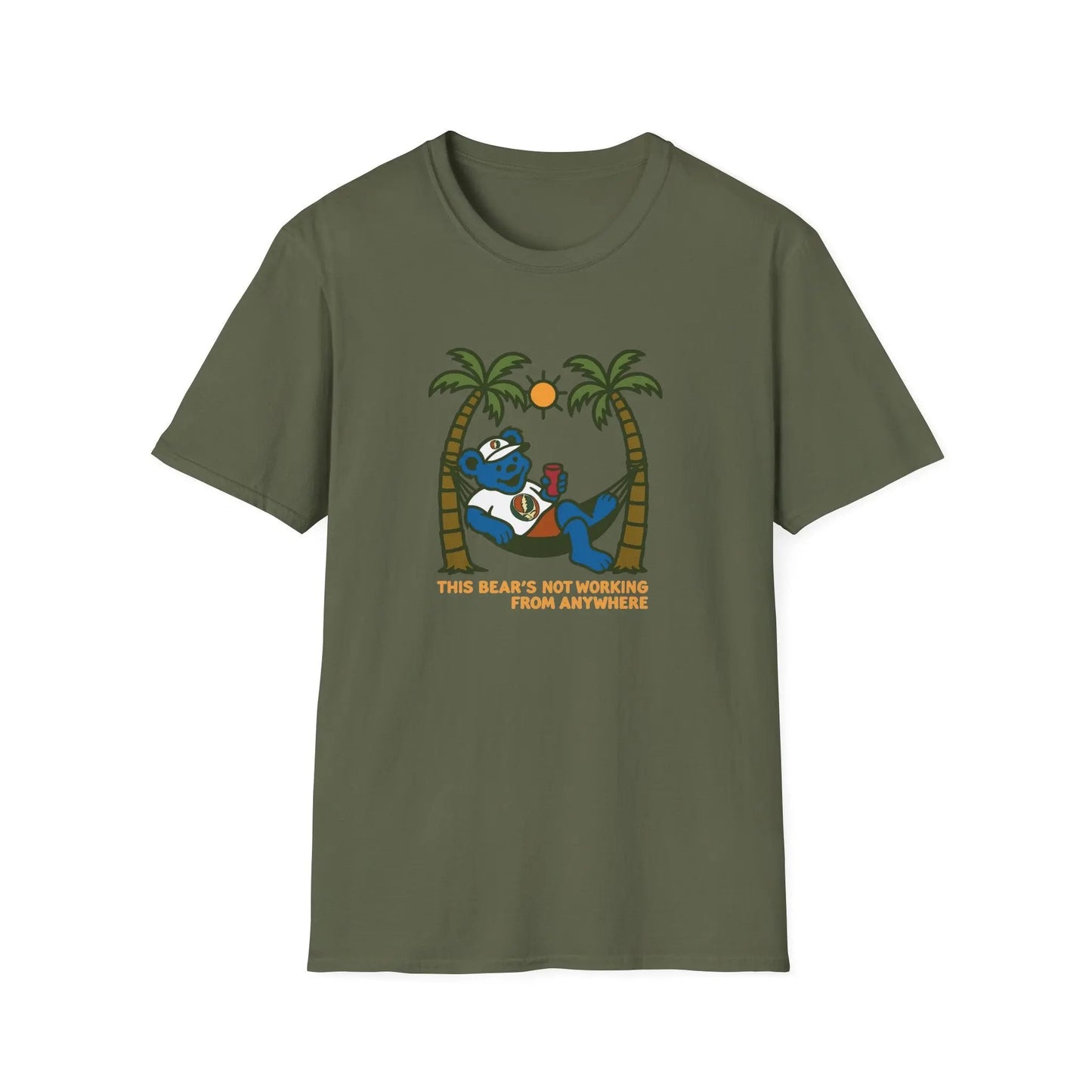 The Bear's Not Working From Anywhere - Life is Dead T-Shirt