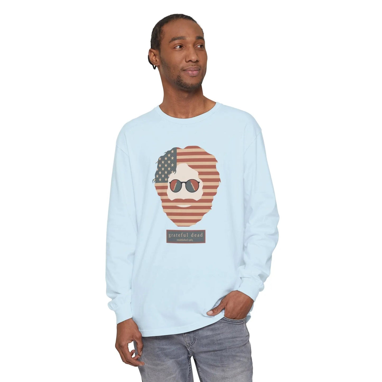 Stars & Stripes Jerry Vineyard Collection Garment-Dyed Long Sleeve T-Shirt