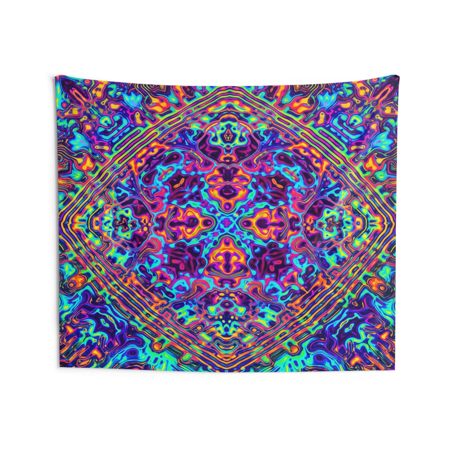 Psychedelic Kaleidoscope Wall Tapestry
