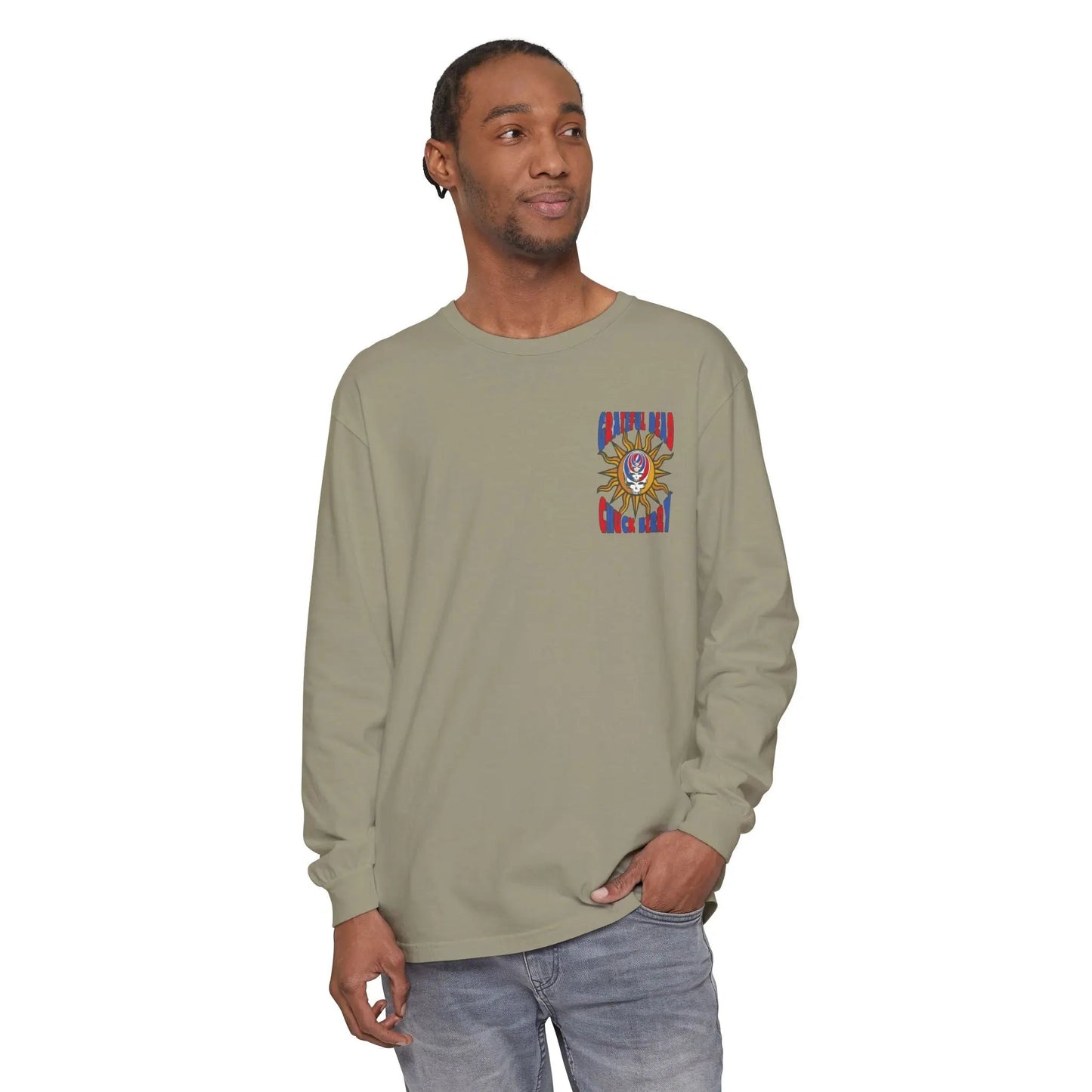 Chuck Berry Concert Garment-Dyed Long Sleeve T-Shirt