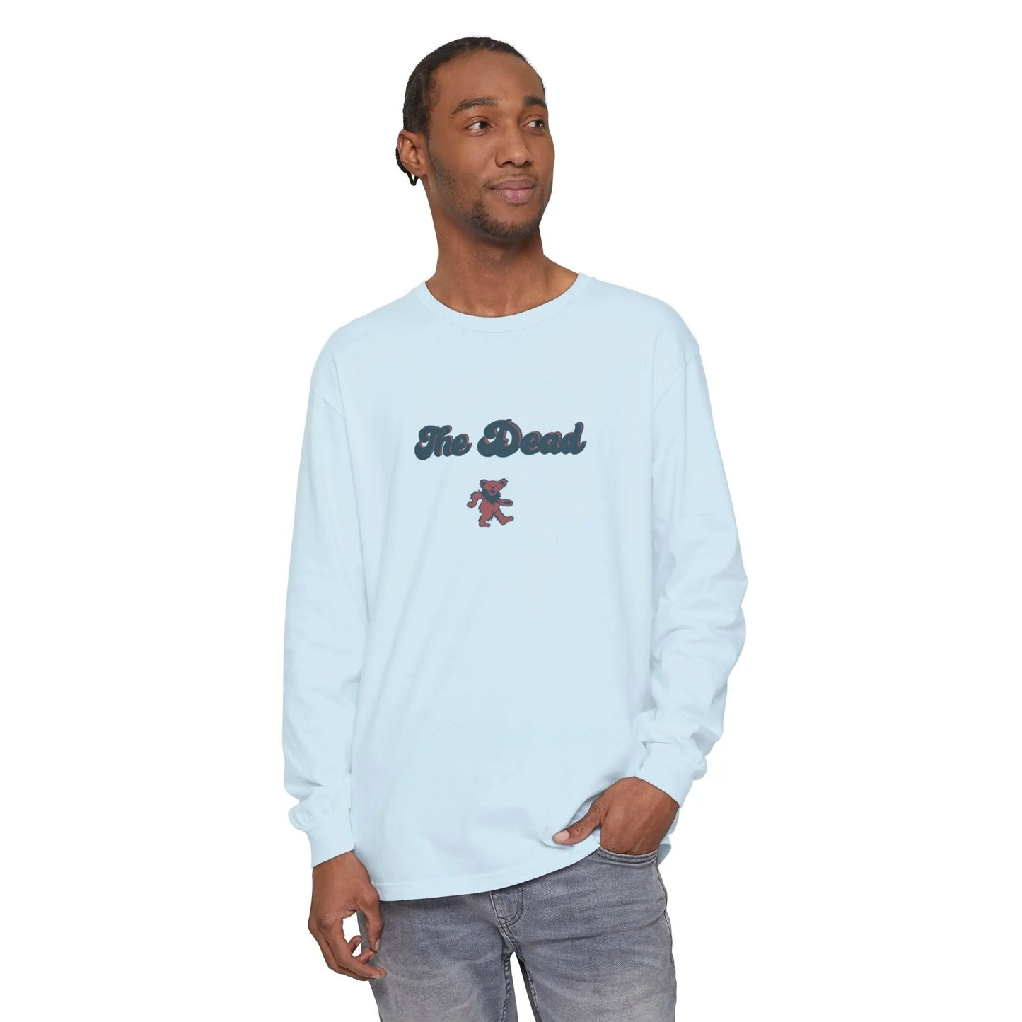 The Dead Dancing Bear Garment-Dyed Long Sleeve T-Shirt