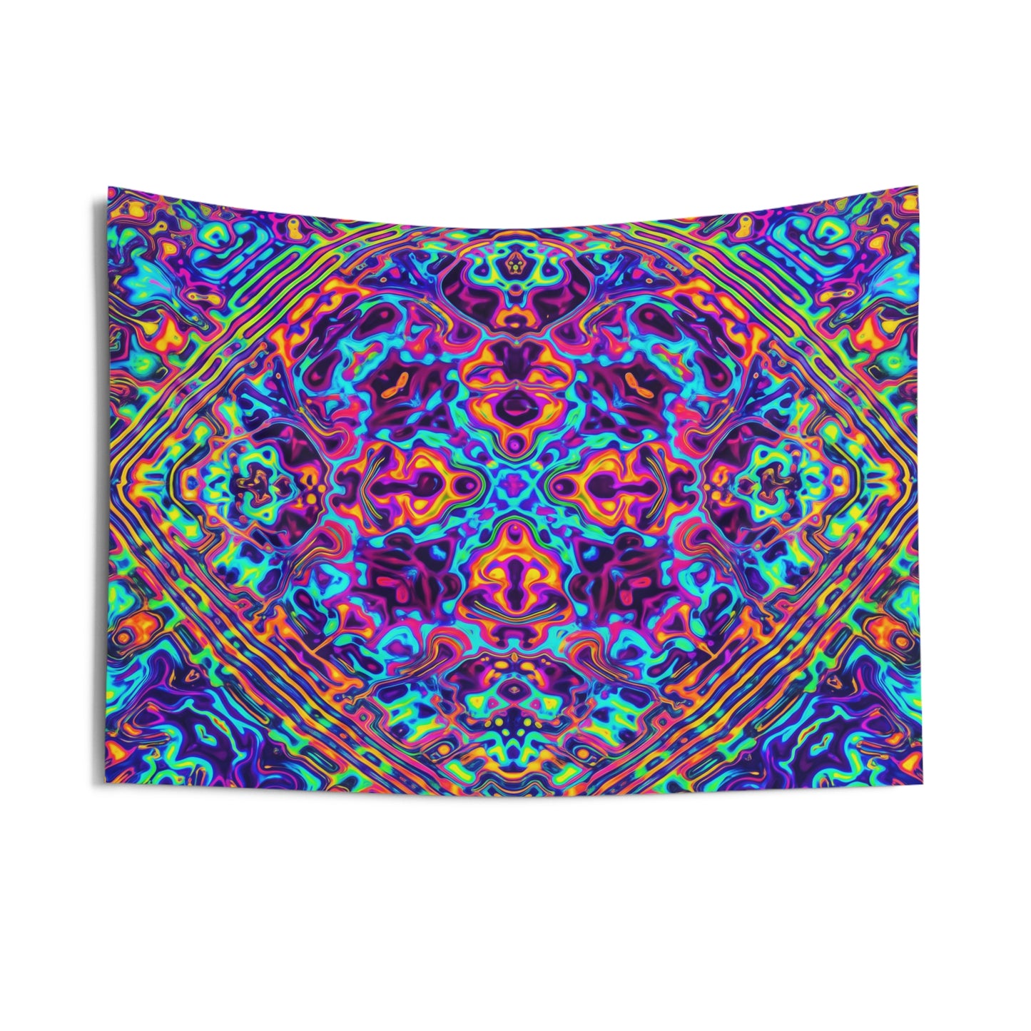 Psychedelic Kaleidoscope Wall Tapestry