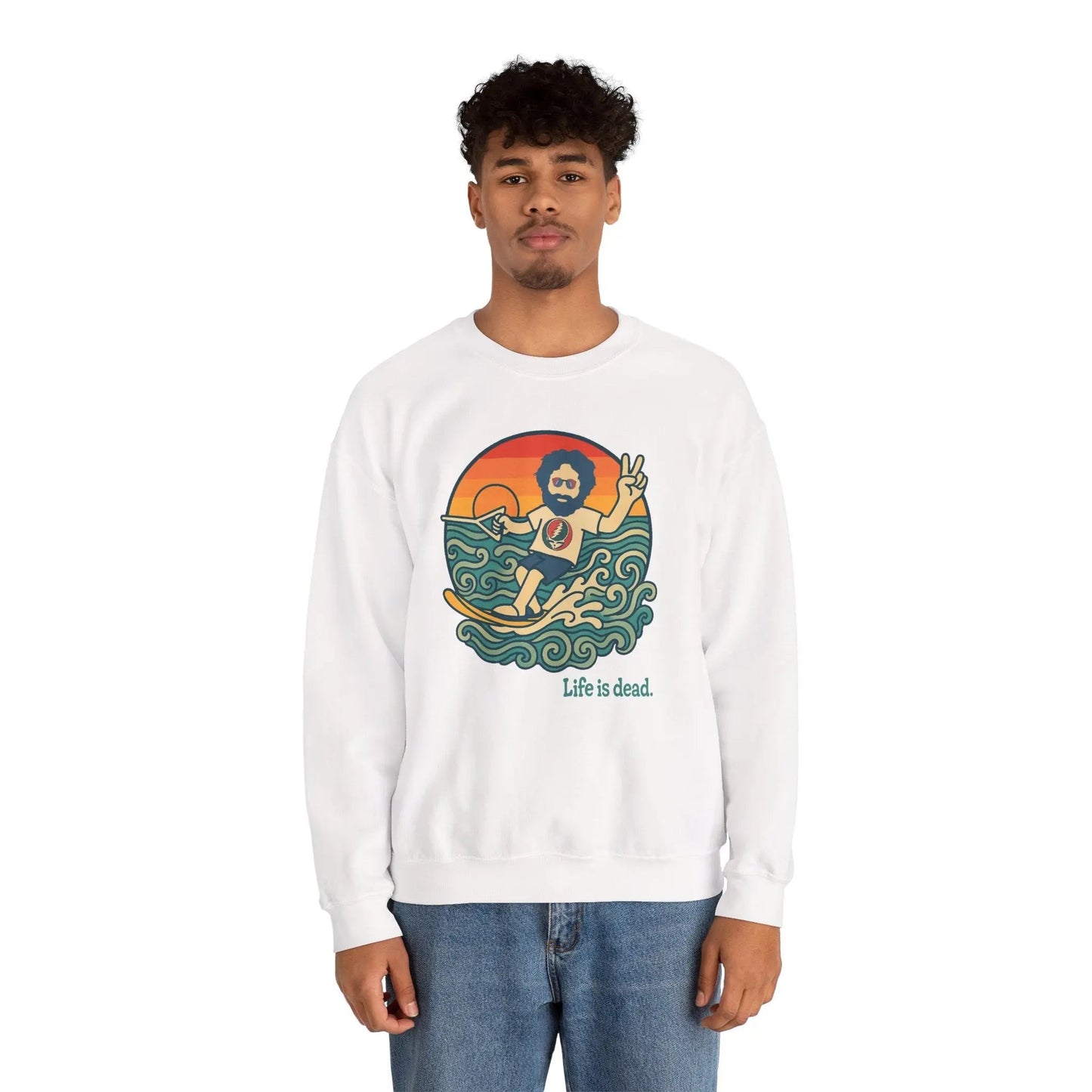 Waterskiin' Jerry Life is DeadCrewneck