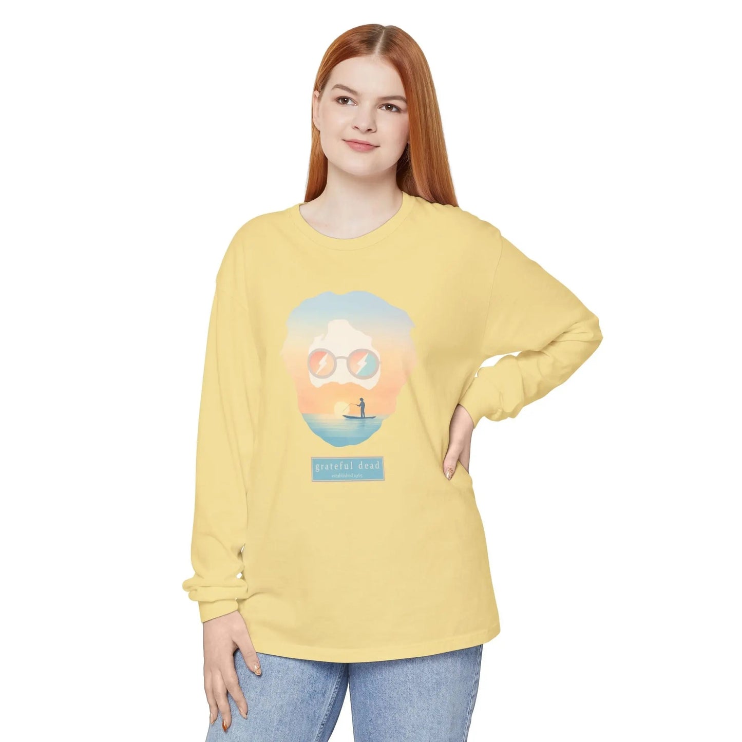 Tropical Jerry Vineyard Collection Garment-Dyed Long Sleeve T-Shirt