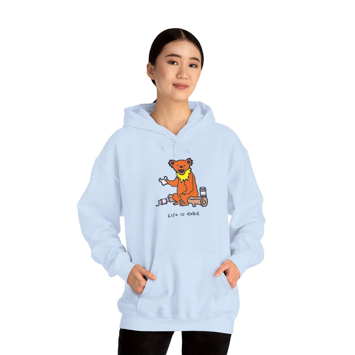 Life is DeadSnackin' Bear Hoodie