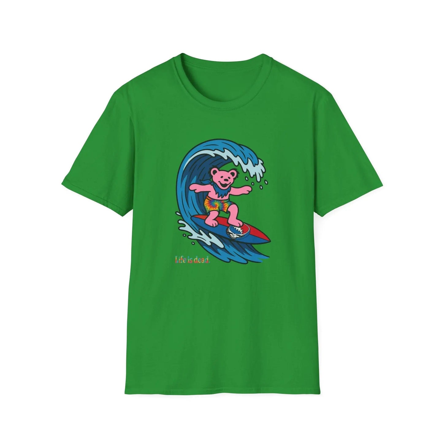 Surfin' Bear - Life is Dead T-Shirt