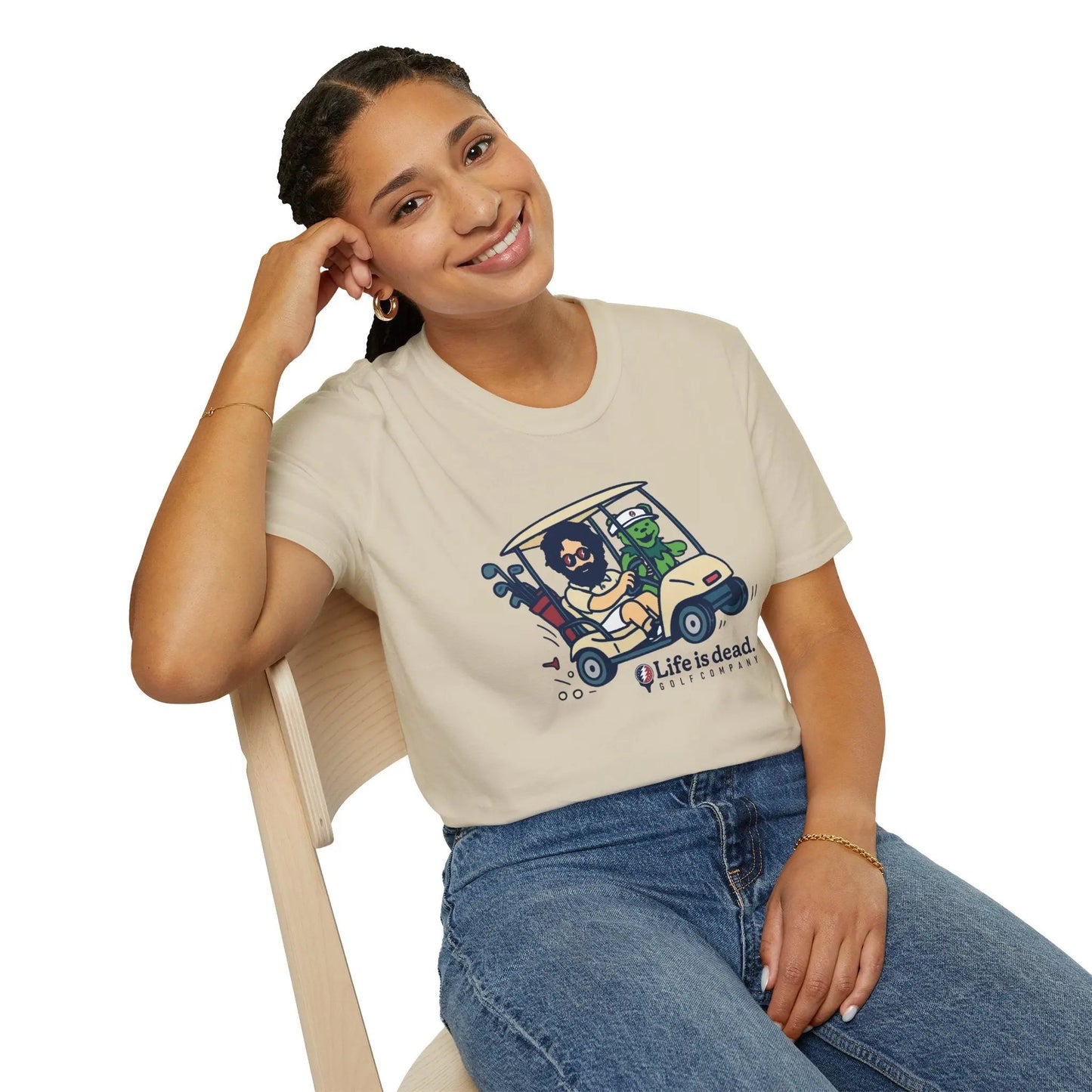 Joy Ridin' Jerry and The Bear - Life is DeadGolf Company T-Shirt