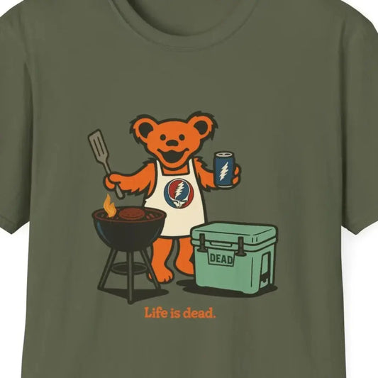 Grillin' Bear - Life is Dead T-Shirt