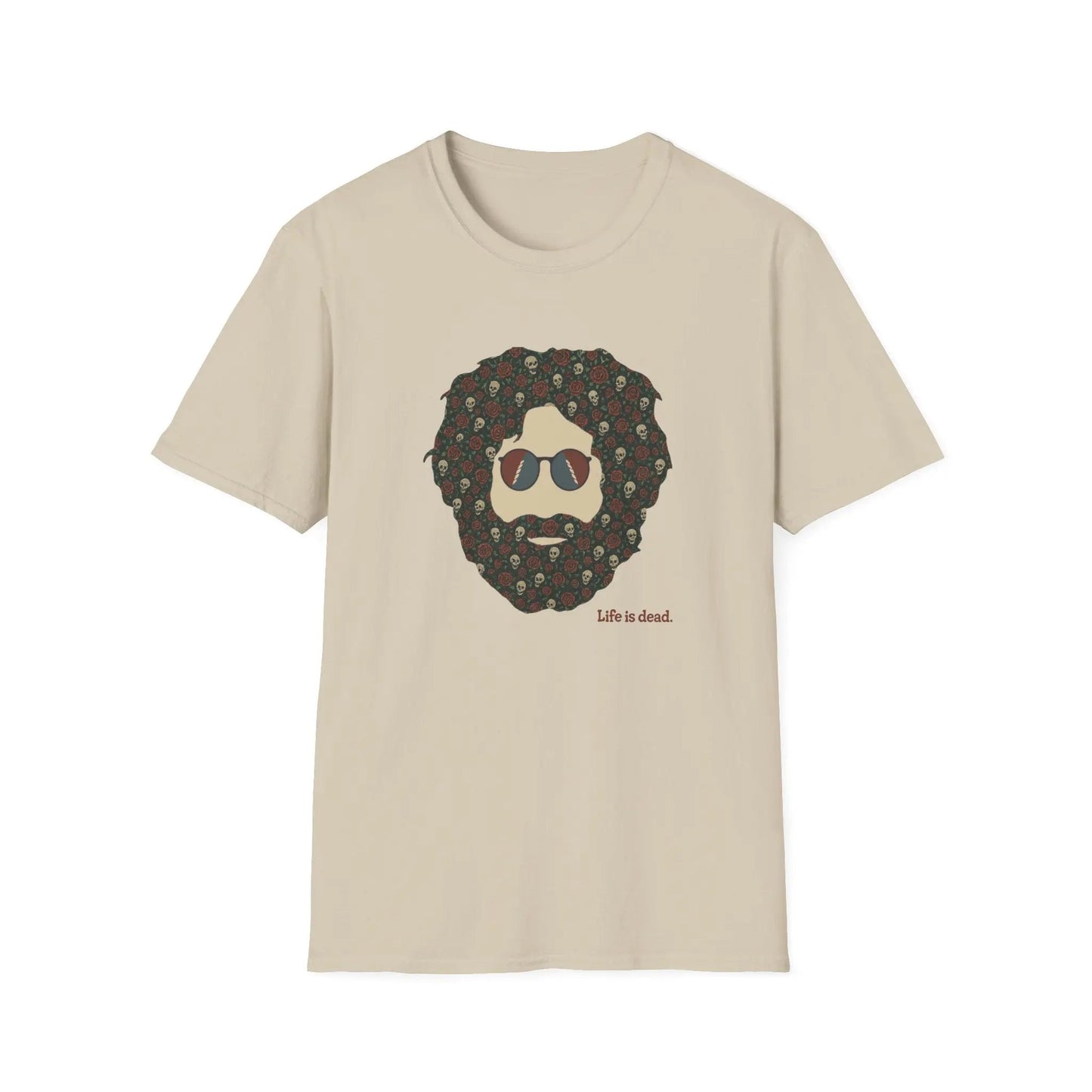 Skull & Roses Jerry Life is Dead T-Shirt
