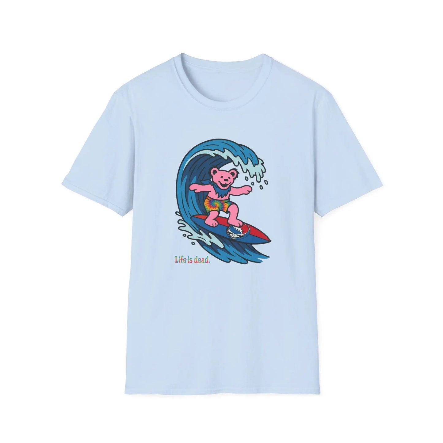 Surfin' Bear - Life is Dead T-Shirt