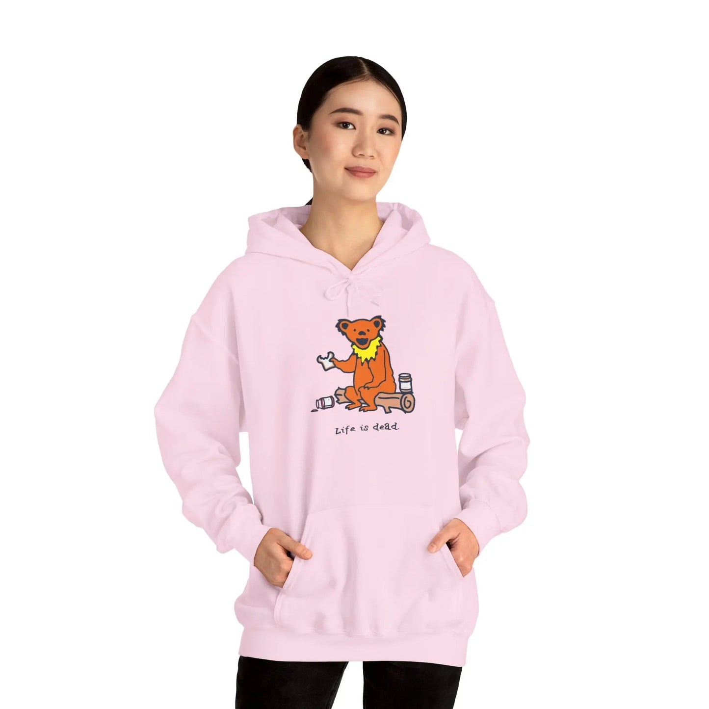 Life is DeadSnackin' Bear Hoodie