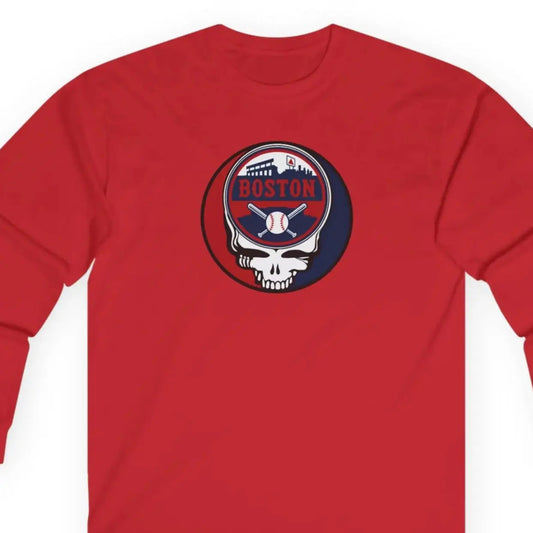 Boston Red Sox Original StealieLong Sleeve Long Sleeve T-Shirt
