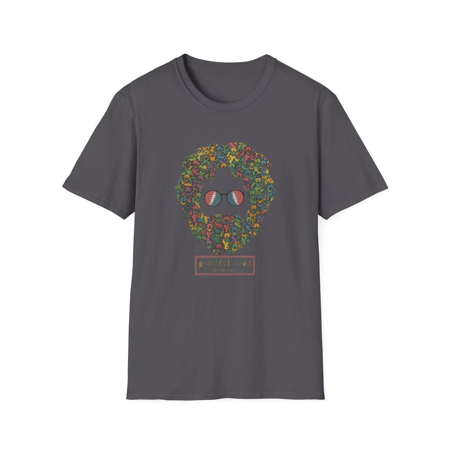 Jerry Garcia Dancing Bears Face - Vineyard Collection T-Shirt