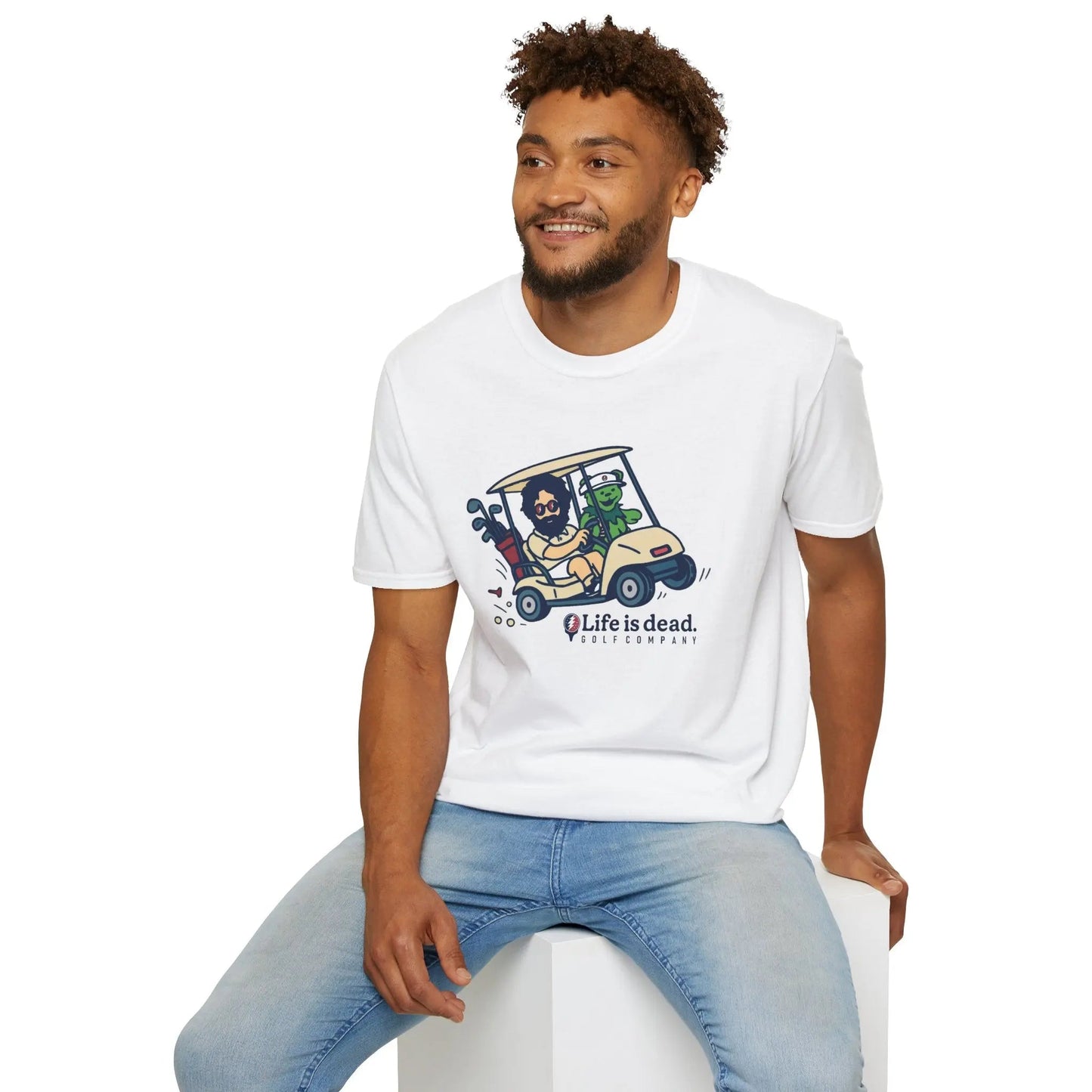 Joy Ridin' Jerry and The Bear - Life is DeadGolf Company T-Shirt