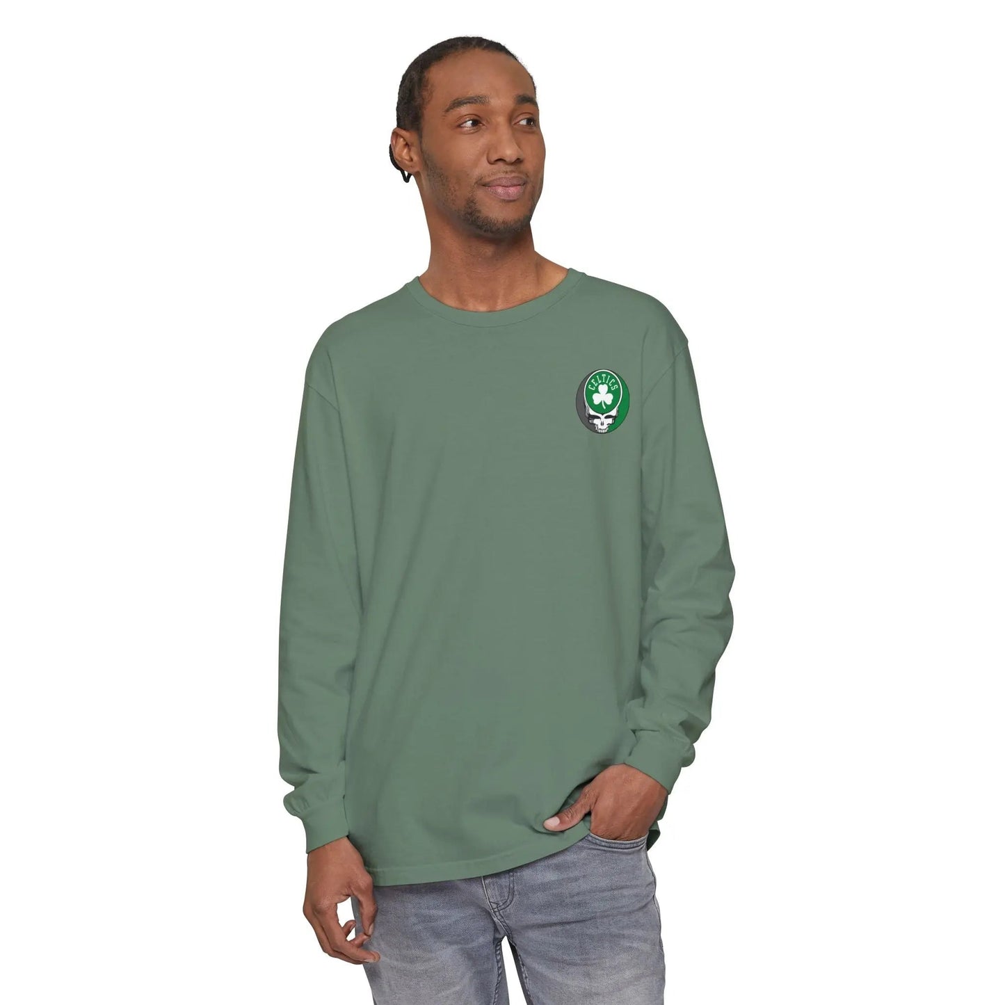 Boston Celtics Two-Sided Vineyard Collection Garment-dyed Long Sleeve