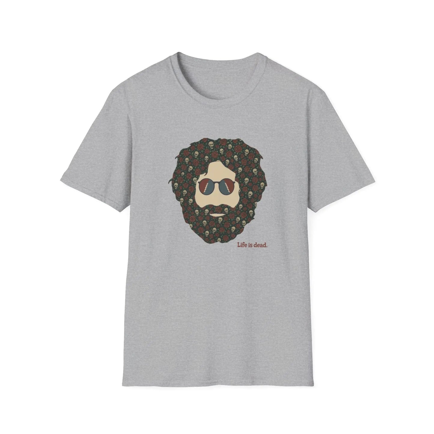 Skull & Roses Jerry Life is Dead T-Shirt