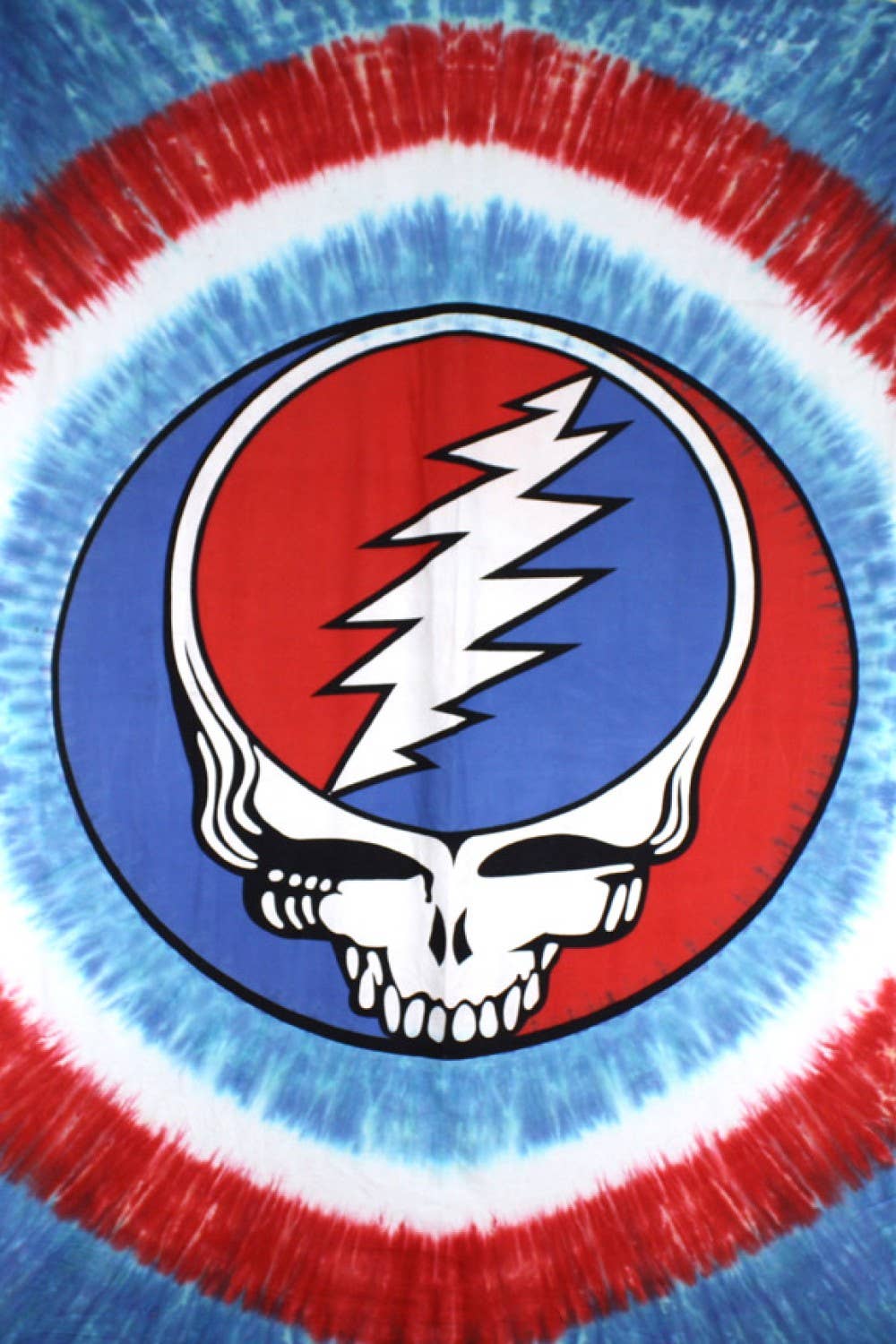 Grateful Dead Tapestry Patriotic Stealie Tie Dyed Tapestries: 30x45 inches