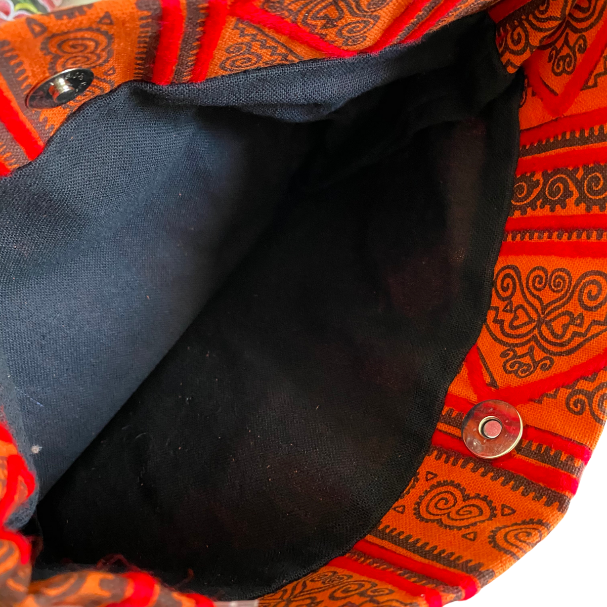 Hmong Fold Over Sling Yarn Crossbody Bag - Thailand