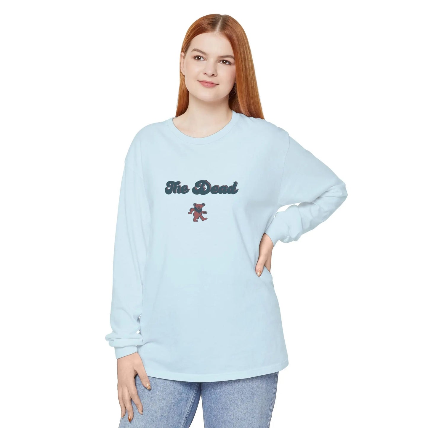 The Dead Dancing Bear Garment-Dyed Long Sleeve T-Shirt