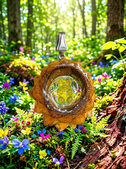 Gummy Bear Pinecone Pendant | Handmade PNW Jewelry | #74