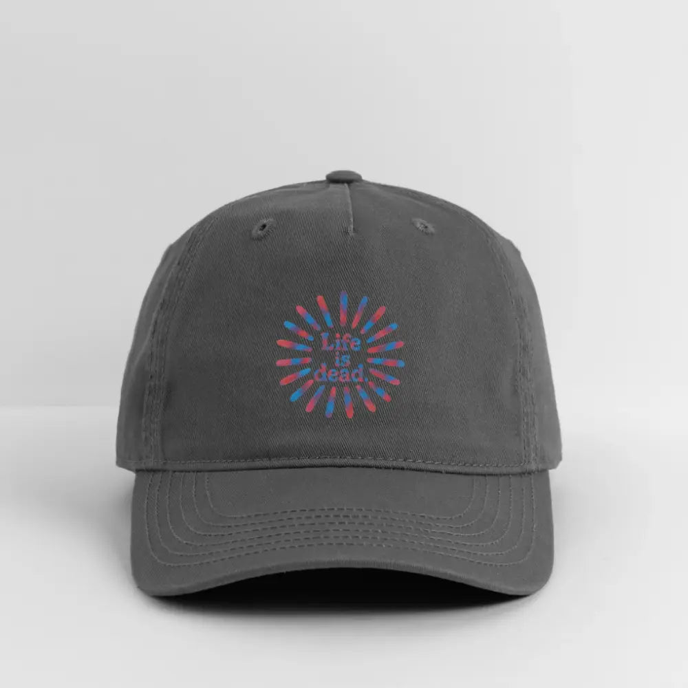Life is DeadRed & Blue TieDye Sunburst Dad Hat
