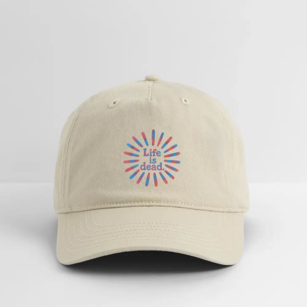 Life is DeadRed & Blue TieDye Sunburst Dad Hat