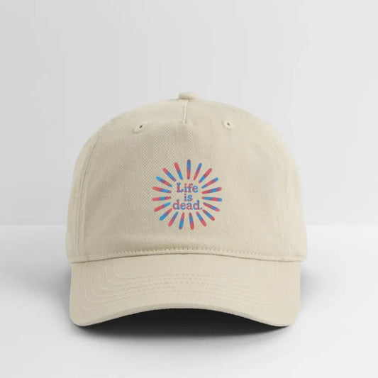 Life is DeadRed & Blue TieDye Sunburst Dad Hat