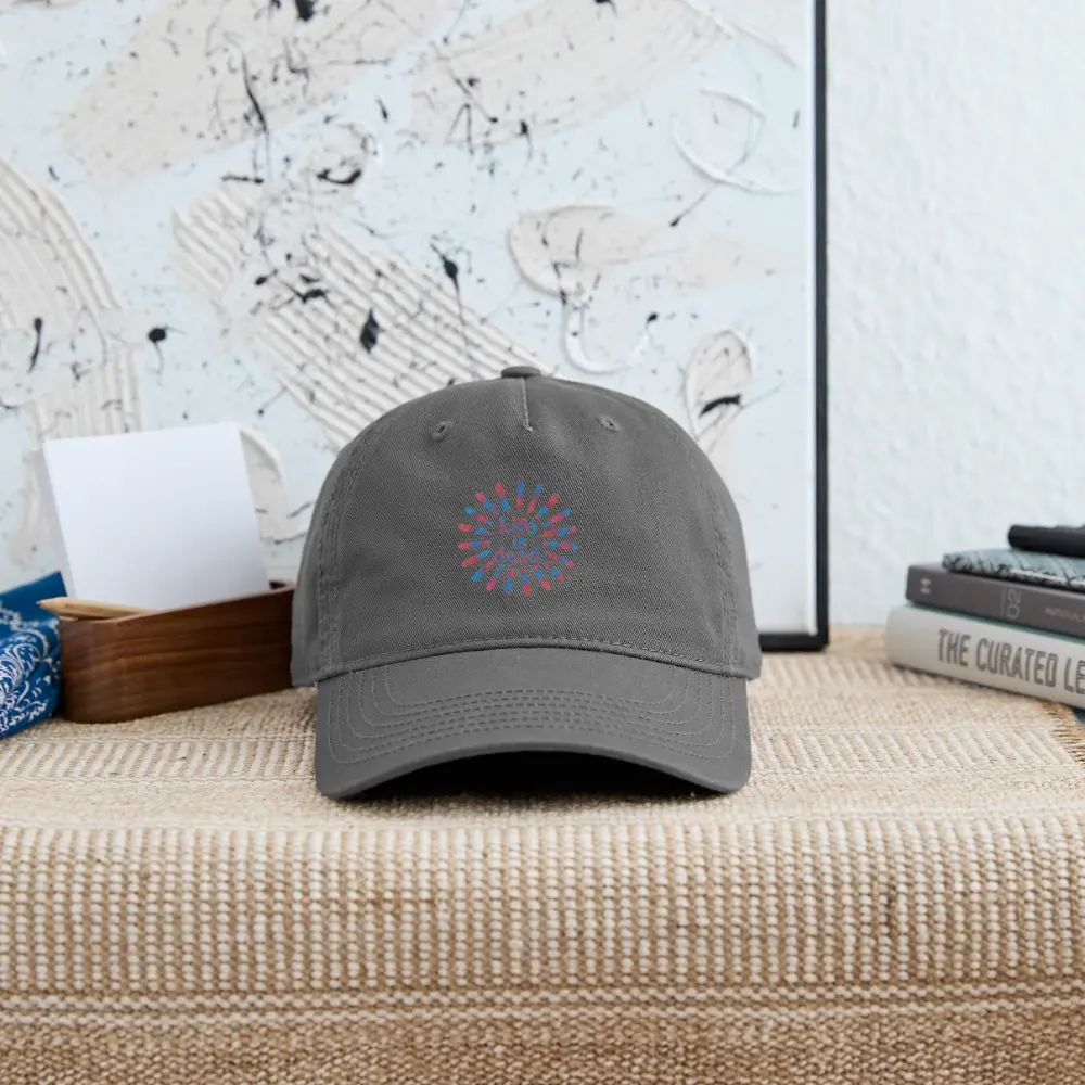 Life is DeadRed & Blue TieDye Sunburst Dad Hat