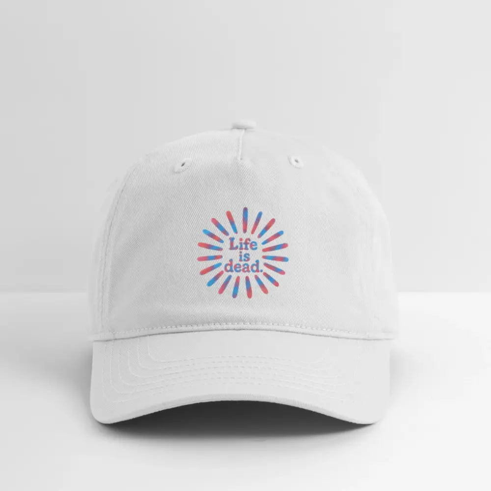 Life is DeadRed & Blue TieDye Sunburst Dad Hat