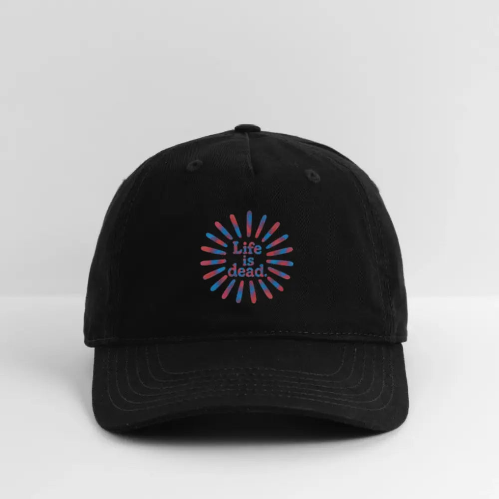 Life is DeadRed & Blue TieDye Sunburst Dad Hat