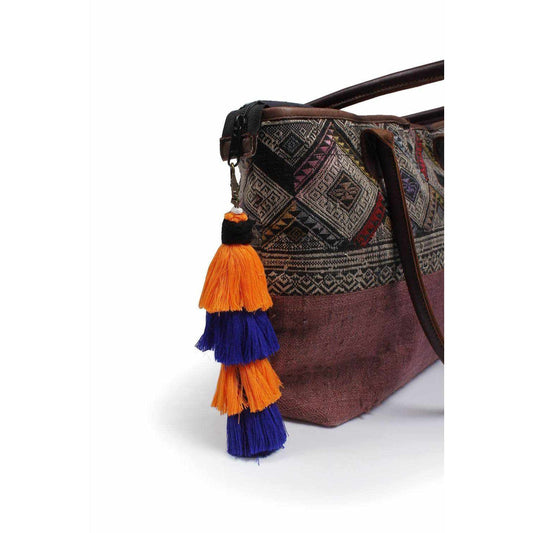 Multi-Tassel Elegant Long Bag Charm | Key Chain | Zipper Pull - Thailand