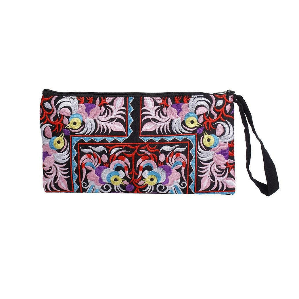 Sarita Hmong Embroidered Wristlet - Thailand