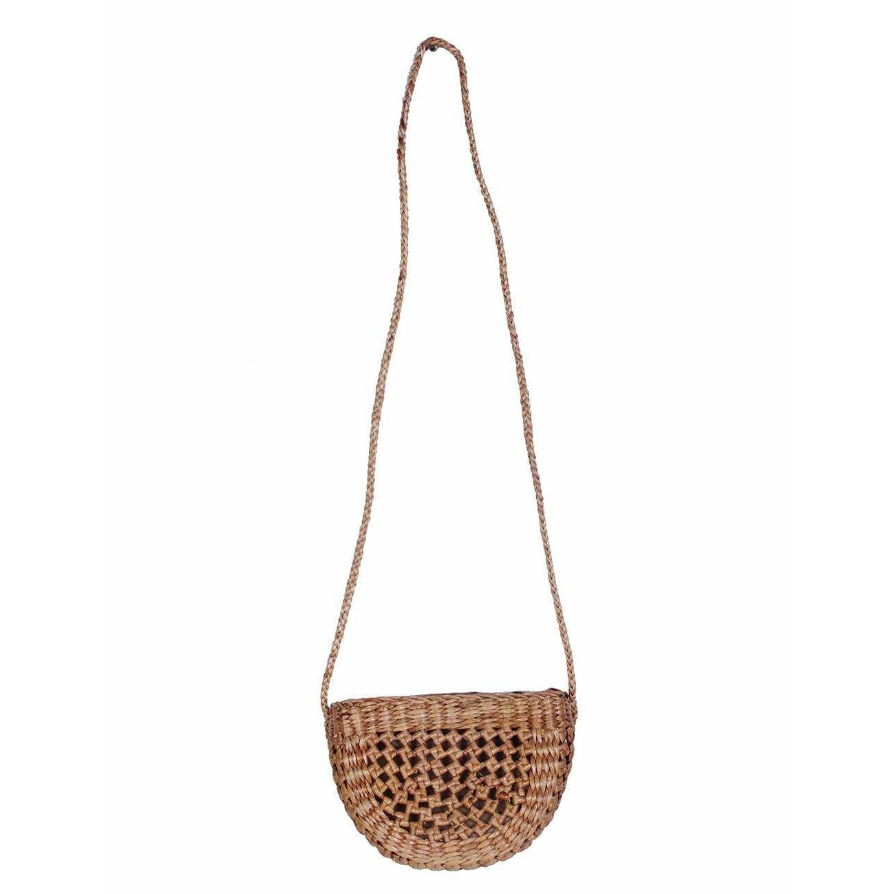 Water Hyacinth Shoulder Handwoven Bag – Thailand