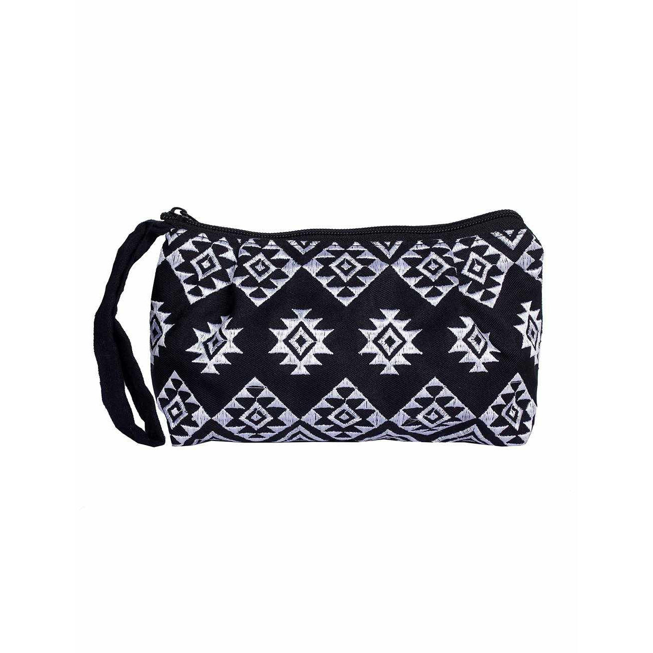 Tahj Embroidered Artisan Wristlet Pouch - Thailand