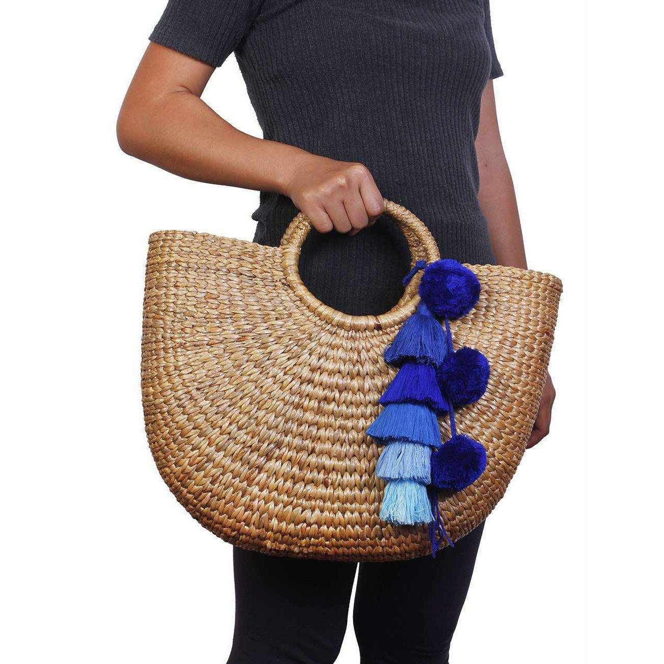 Water Hyacinth Handmade Basket Bag - Thailand