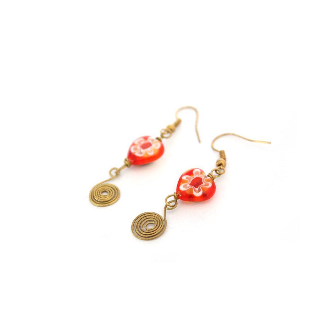 Milly Blown Glass Earrings - Thailand