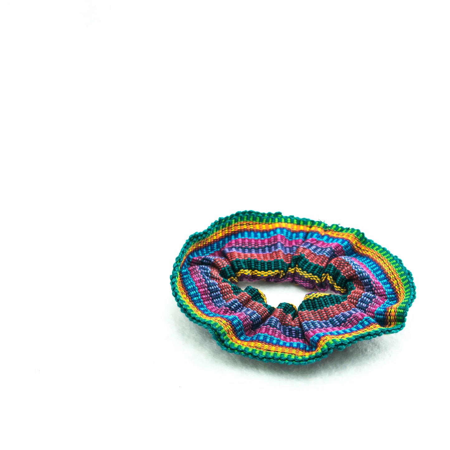 Sustainable Textile Multicolor Hair Scrunchie - Guatemala