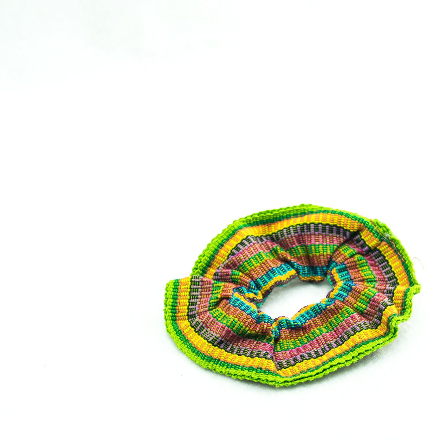 Sustainable Textile Multicolor Hair Scrunchie - Guatemala