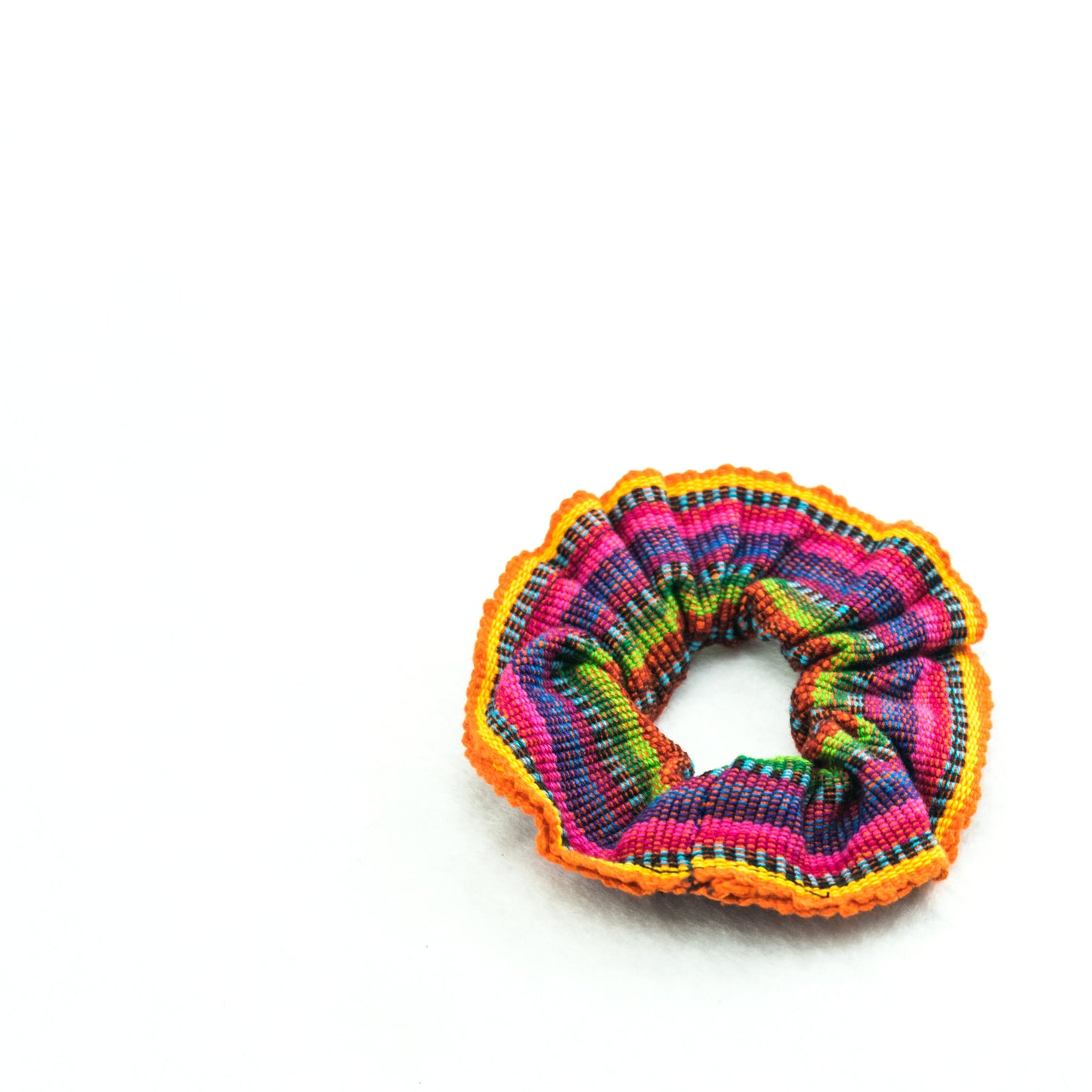 Sustainable Textile Multicolor Hair Scrunchie - Guatemala