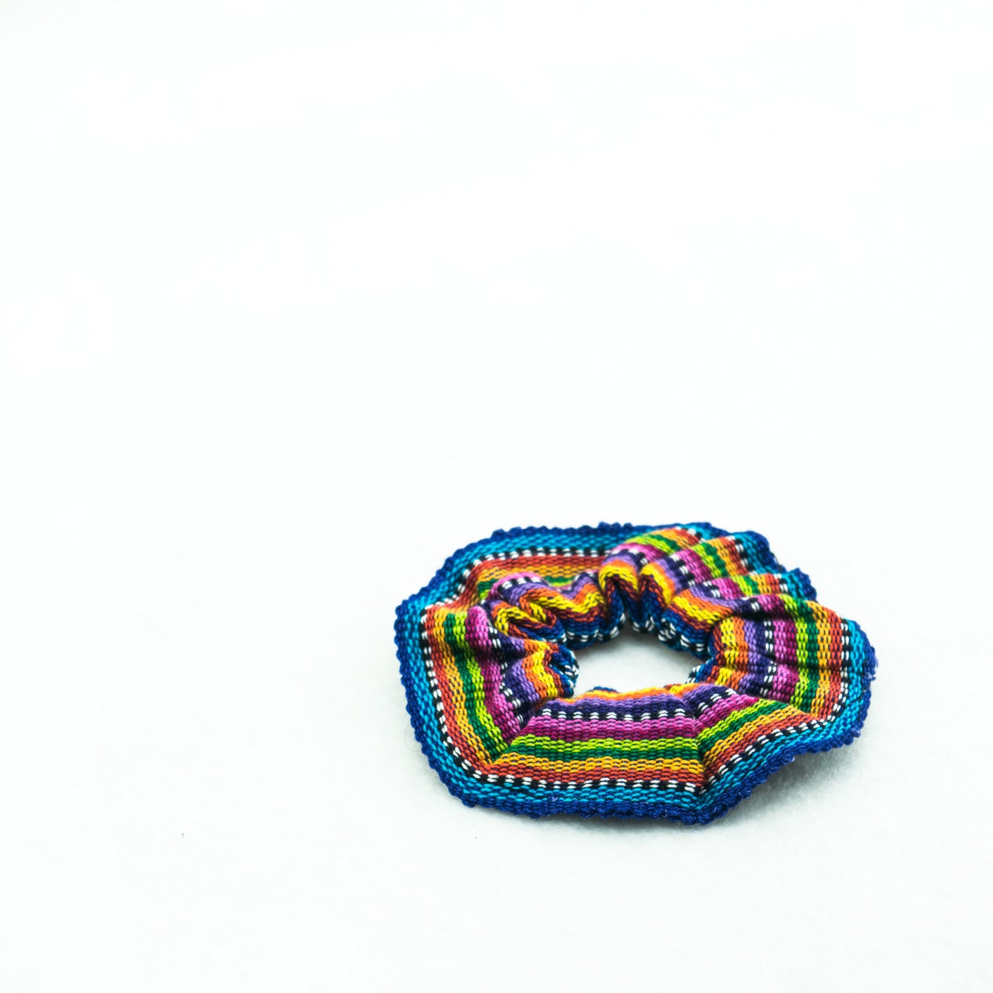 Sustainable Textile Multicolor Hair Scrunchie - Guatemala