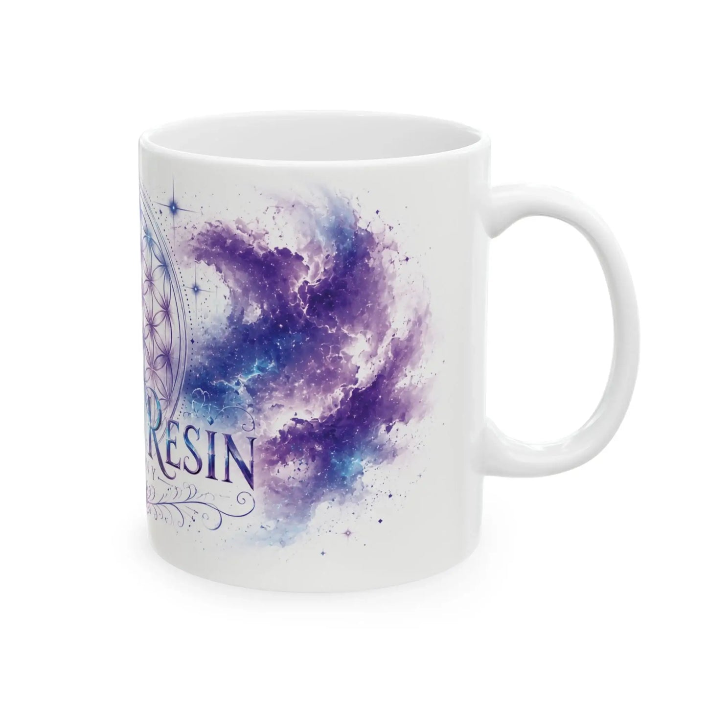 Purple Flower of Life Ceramic Mug