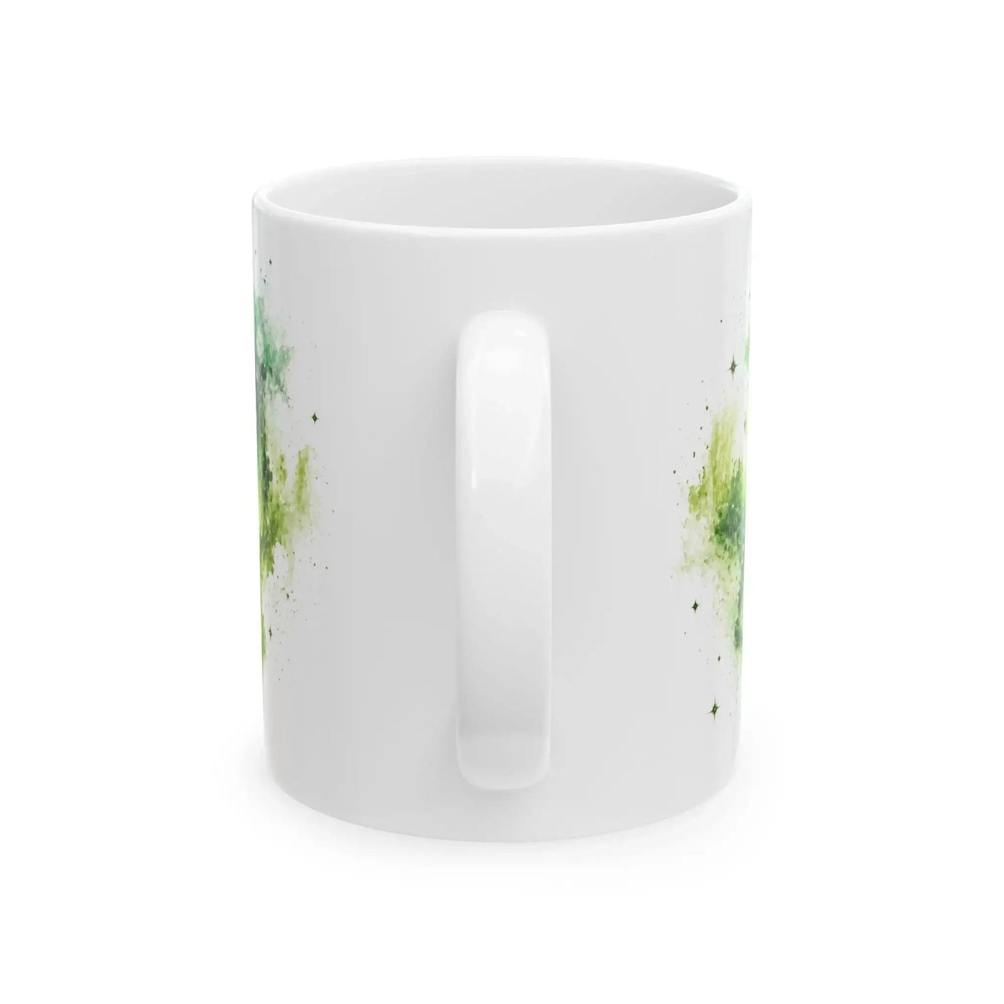 Green Flower of Life Ceramic Mug